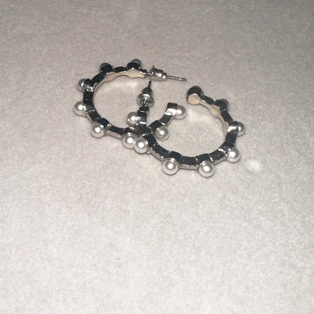 silver hoops